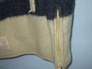 Vintage Hudson Bay Wool Jacket~Classic Stripe~Reversible~Sz XL  