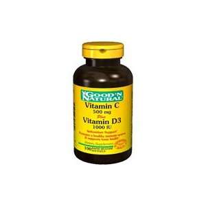  Vitamin C 500 mg Plus Vitamin D 1000 I.U. D3   Antioxidant 