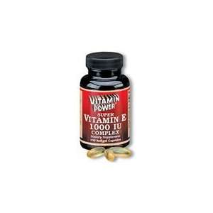  Vitamin Power Natural Vitamin E 1000 Complex 100 Gel 