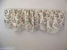 WAVERLY GARDEN IMAGES PARCHMENT MAGNOLIA W/CAPULET STRIPE VALANCE 70 