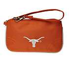 texas longhorns embroidered logo wristlet purse one day shipping 