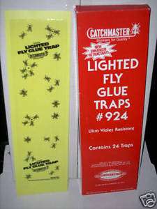 24 Vector Classic UV Fly Trap Replacement Glue Boards  