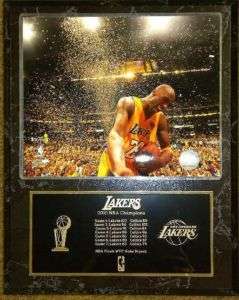 Kobe Bryant Lakers 2010 NBA Champions 12x15 Plaque  