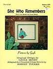 SHE WHO REMEMBERS Pueblo Indian Southwest Cross Stitch Pattern Leaflet 