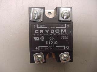 Crydom Solid State Relay D1210 120VAC 10Amp 3 32VDC  