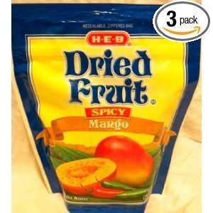 HEB Dried Fruit  Spicy Mango (6 Oz. Bag) Grocery & Gourmet Food