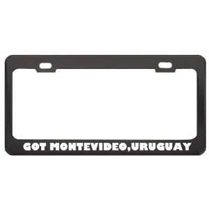 Got Montevideo,Uruguay ? Location Country Black Metal License Plate 