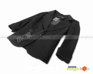Lady Slim Suit Top Three Quarter Sleeve Coat Jacket 002  