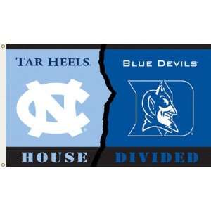 North Carolina Tar Heels   Duke Blue Devils 3x5 House Divided Rivalry 