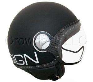 MOMO Design Fighter Motorcycle Helmet Black Small  