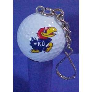    University Of Kansas Logo Golf Ball Key Chain: Sports & Outdoors