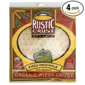 Rustic Crust Original Organic 12 inch, 13 Ounce (Pack of 4)  