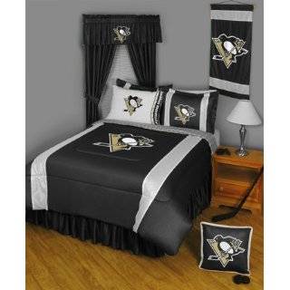   Pittsburgh Penguins   Comforter Set   Queen Hockey Bedding: Home