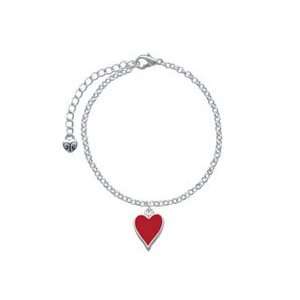  Card Suit   Heart Elegant Charm Bracelet: Arts, Crafts 