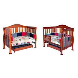DaVinci Parker 4 in 1 Crib with Toddler Rail in Cherry  