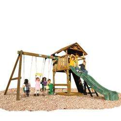 Play Time Lincoln Swing Set With Chain Accessories  