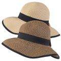 Hailey Jeans Co. Womens Ribbon Accent Tweed Sunhat 