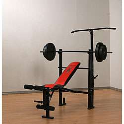 Marcy Weight Bench with 80 pound Vinyl Weight Set  