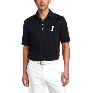   Solid Polo with Signature Embroidery, Black, Small