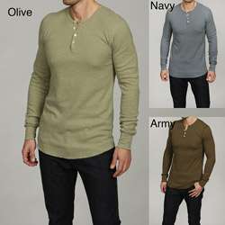 American Apparel Mens Thermal Henley Shirt  Overstock