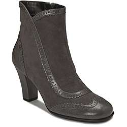   Womens Rolling Wave Dark Grey Combo Ankle Boots  