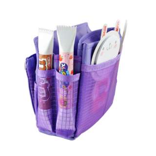   Cosmetic Organizer Bag In Bag Insert Travel Purse Multi Pocket New