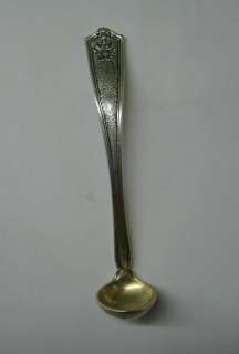  & CO. STERLING Mustard Ladle Winthrop PAT.1909 Gold Washed  