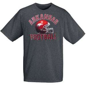 Nike Arkansas Razorbacks Charcoal Preschool Football Helmet T shirt 