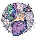 New Fairy Wings Sticker Car Window Decor Flower Butterfly Purple Die 
