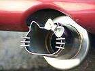 HELLO KITTY DIE CUT CAR EXHAUST PIPE STAINLESS STEEL NEW RARE FAST NOW