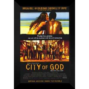  City of God 27x40 FRAMED Movie Poster   Style A   2003 