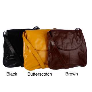 Latico Front flap Leather Crossbody Bag  Overstock