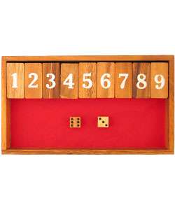 Handcrafted Shut the Box Game  