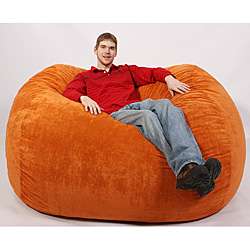 Original Fuf 7 foot XXL Orange Bean Bag Lounge Chair  Overstock