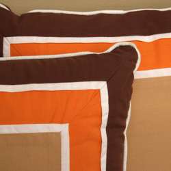 Urban Geo Appliqued Decorative Pillows (Set of 2)  