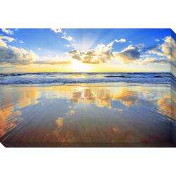 Golden Beach Oversized Gallery Wrapped Canvas  Overstock