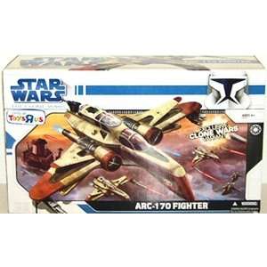  Star Wars Clone Wars ARC 170 Fighter Animatd Series Toys 