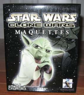 NEW & Sealed Clone/Star Wars Gentle Giant YODA MAQUETTE  