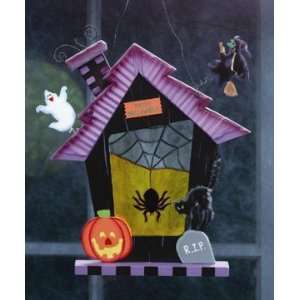  Stained Glass Halloween Wall Plaque   Style 34729