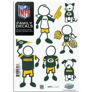  BSS   Green Bay Packers NFL Family Car Decal Set (Small 