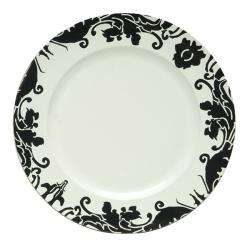 ChargeIt! by Jay Black/ White Charger Plates (Set of 4)  Overstock 