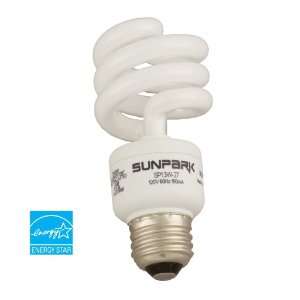 Sunpark 13 Watt CFL Light Bulb (60 Watt Incandescent Equivalent), Warm 