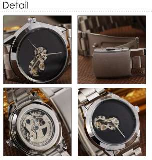  mechanical display analog style wrist watch type business watches 