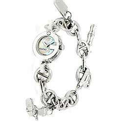 Gucci Womens Stainless Steel Charms Watch  