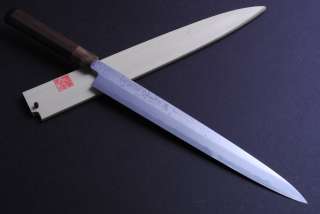 Japanese Sushi chef knife YOSHIHIRO Blue steel Damascus Yanagi 33cm 