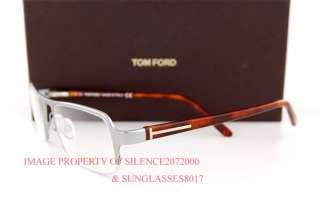 New Tom Ford Eyeglasses Frames 5110 015 RHODIUM for Men  