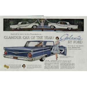 Married in style to the Thunderbird . Glamour Car of the Year 