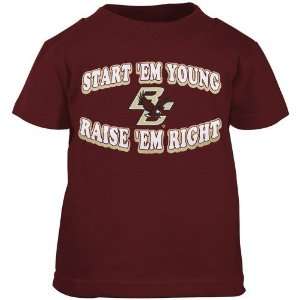 Boston College Eagles Maroon Infant Start Em Young T shirt  