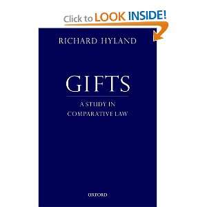  Gifts A Study in Comparative Law (9780199843480) Richard 