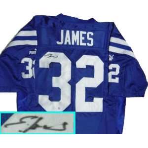 Edgerrin James Indianapolis Colts Autographed Blue Jersey  